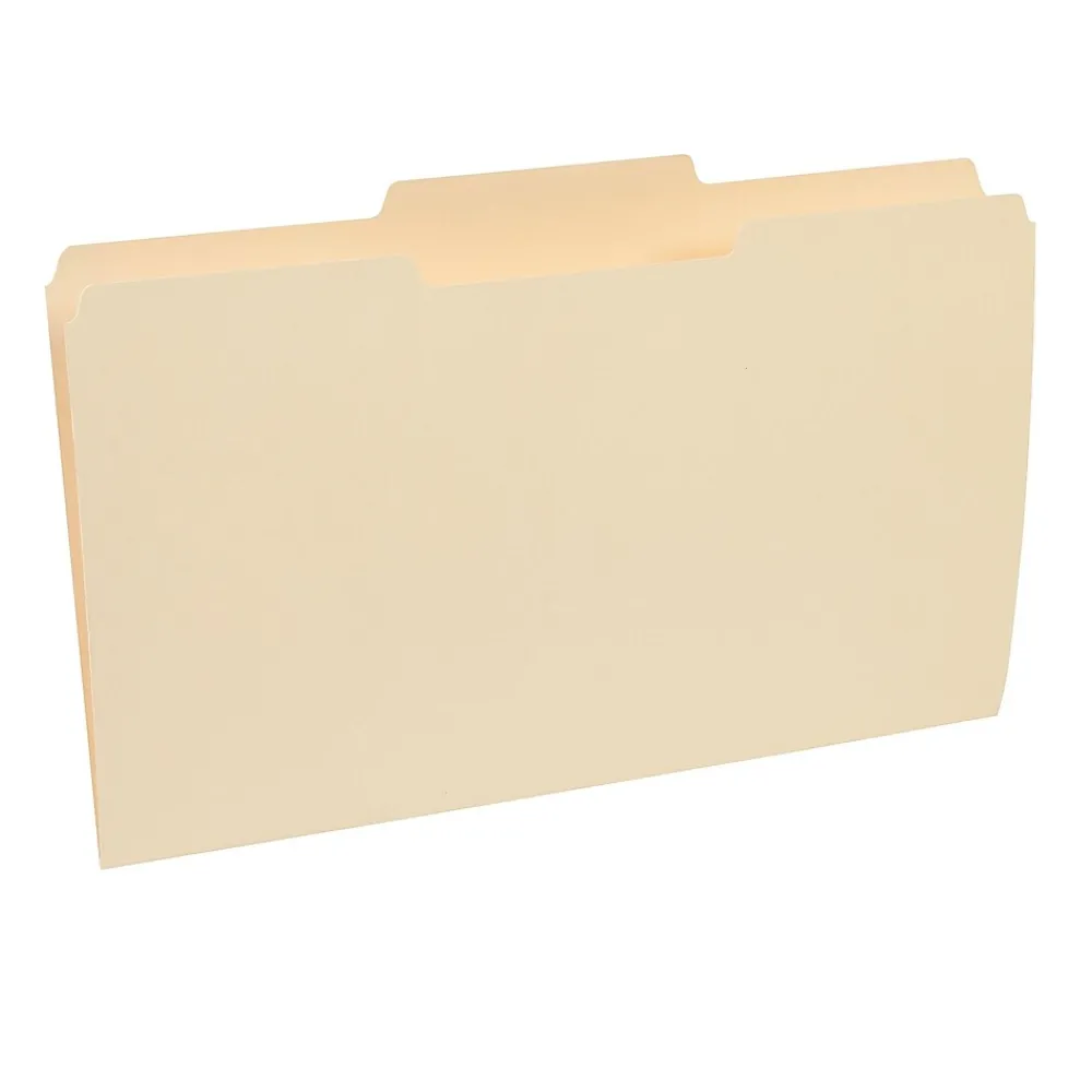 File Folders|TRU RED ™ 30% Recycled Top-Tab File Folders, 3-Tab, Manila, Legal-Size, 24/Pack (235408/TR58116)