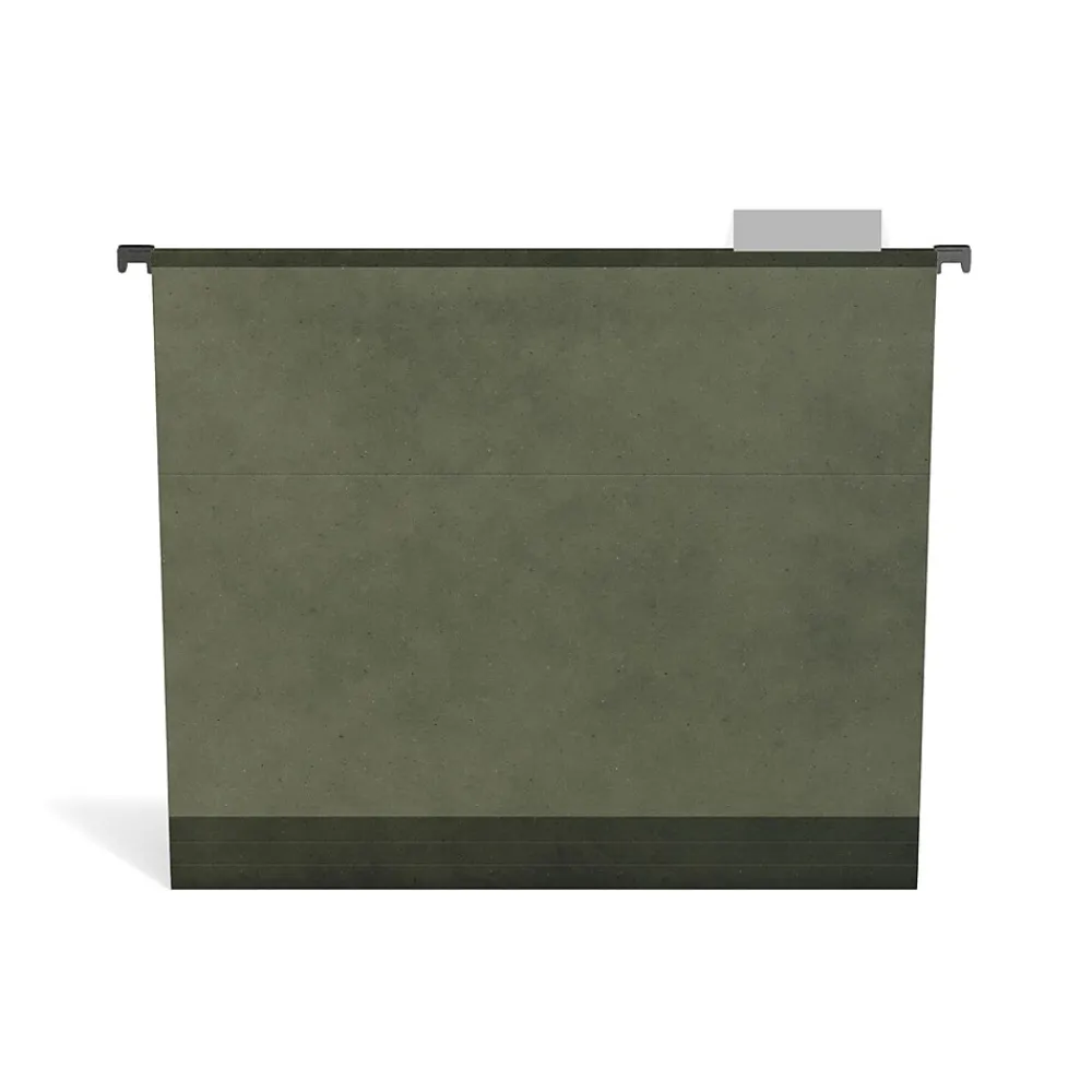 Hanging File Folders|TRU RED ™ Premium Hanging File Folder, 5-Tab, Letter Size, Standard Green, 20/Pack (TR45538)