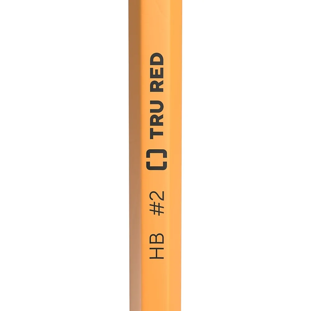 Pencils|TRU RED ™ Pre-Sharpened Wooden Pencil, 2.2mm, #2 Medium Lead, 72/Pack (TR58564)