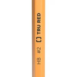 Pencils|TRU RED ™ Pre-Sharpened Wooden Pencil, 2.2mm, #2 Medium Lead, Dozen (TR58558)