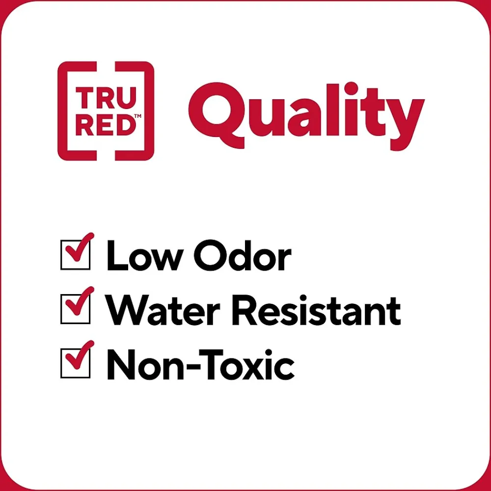Markers|TRU RED ™ Tank Permanent Markers, Chisel Tip, Black, 5/Pack (TR54523)