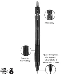 Pens|uni-ball uni Jetstream Elements Ballpoint Pens, Medium Point, 1.0mm, Assorted Ink, 6/Pack (70149)