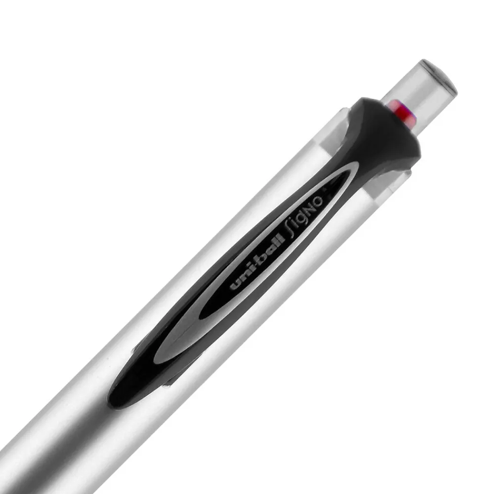 Pens|uni-ball 207 Impact RT Retractable Gel Pens, Bold Point, Red Ink, Dozen (65872)