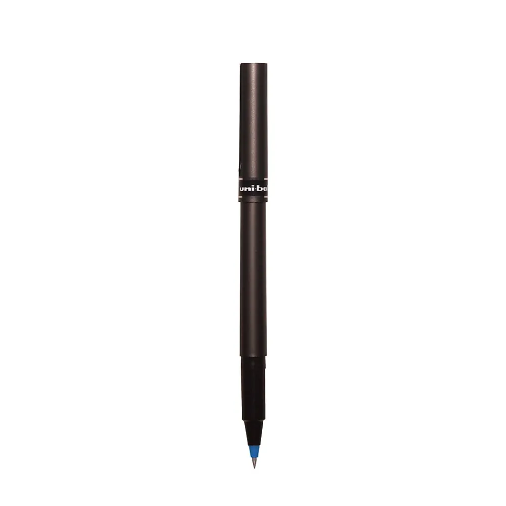 Pens|uni-ball Deluxe Rollerball Pens, Micro Point, Blue Ink, 12/Pack (60027)