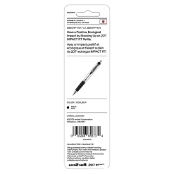 Pens|uni-ball Impact RT Gel-Ink Pen Refills, Bold Tip, Black Ink, 2/Pack (65873PP)