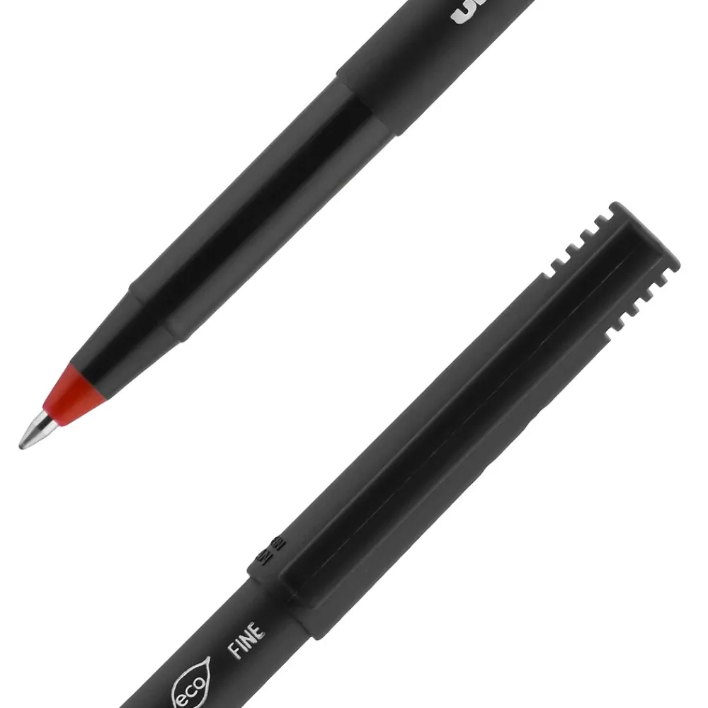 Pens|uni-ball uniball Onyx Rollerball Pen, Fine Point, 0.7mm, Red Ink, Dozen (60144)