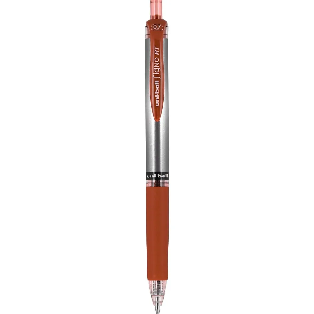 Pens|uni-ball uniball Signo RT Gel Pens, Medium Point, 0.7mm, Red Ink, Dozen (65942)
