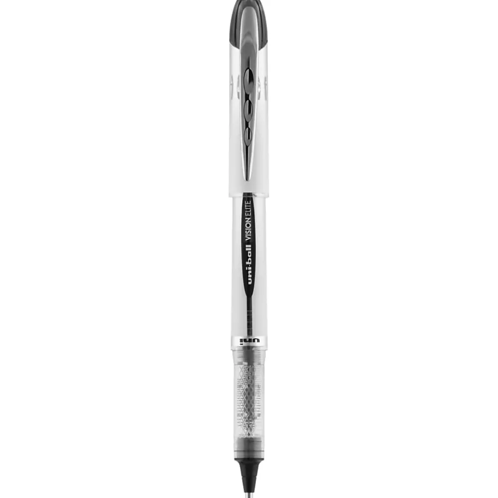 Pens|uni-ball uniball Vision Elite Rollerball Pens, Bold Point, 0.8mm, Black Ink (61231)