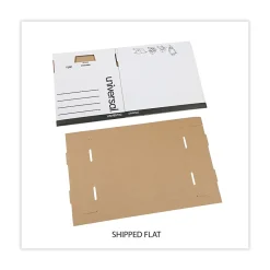 File Storage|Universal File Box, Letter/Legal Size, White, 12/Carton (UNV85700)