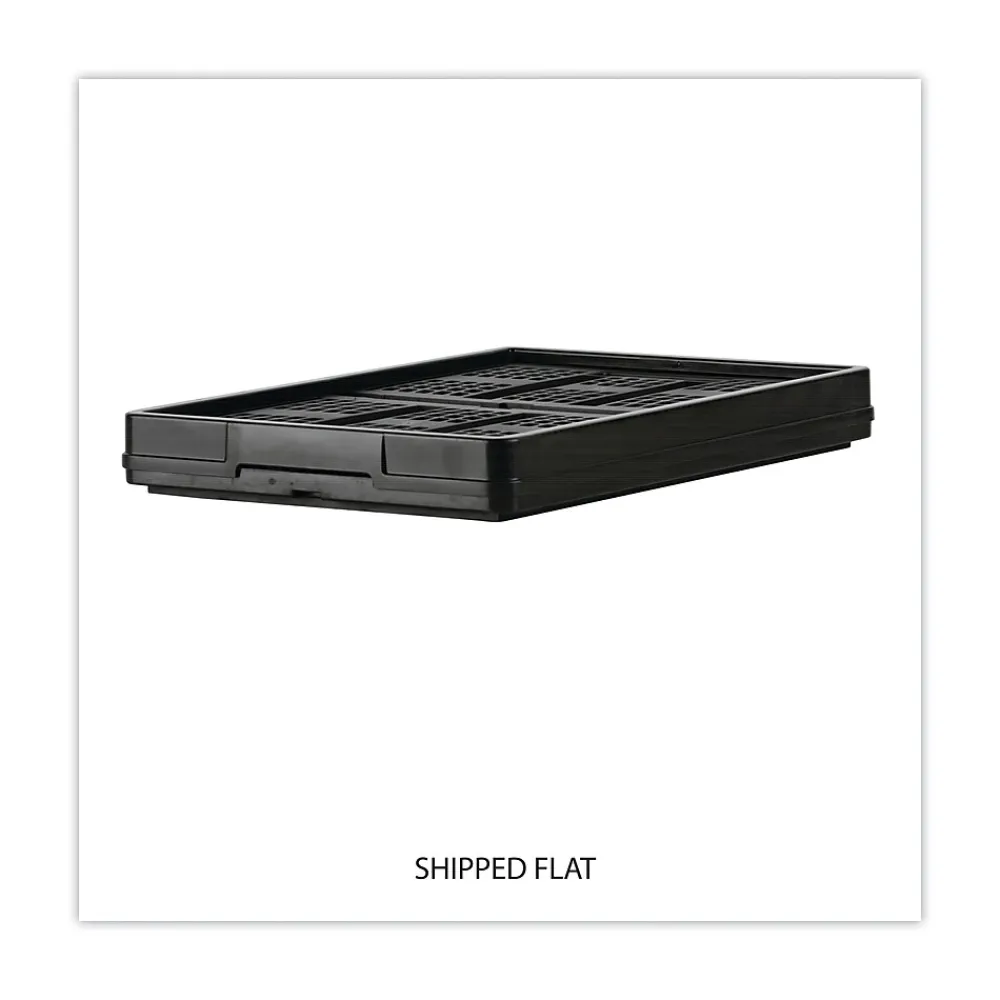 File Storage|Universal Filing/Storage Tote, Black, 10 1/4"H x 20 3/4"W x 13 3/4"D