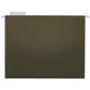 Hanging File Folders|Universal Hanging File Folders, Letter Size, Standard Green, 25/Box (UNV14115)