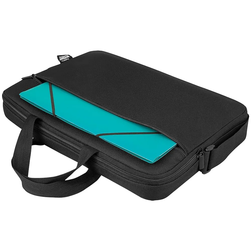 Laptop Bags|Urban Factory NYLEE 14" Polyester Water Resistant Laptop Bag, Black, 20/Pack (KIT14UBFX20PKSTP)