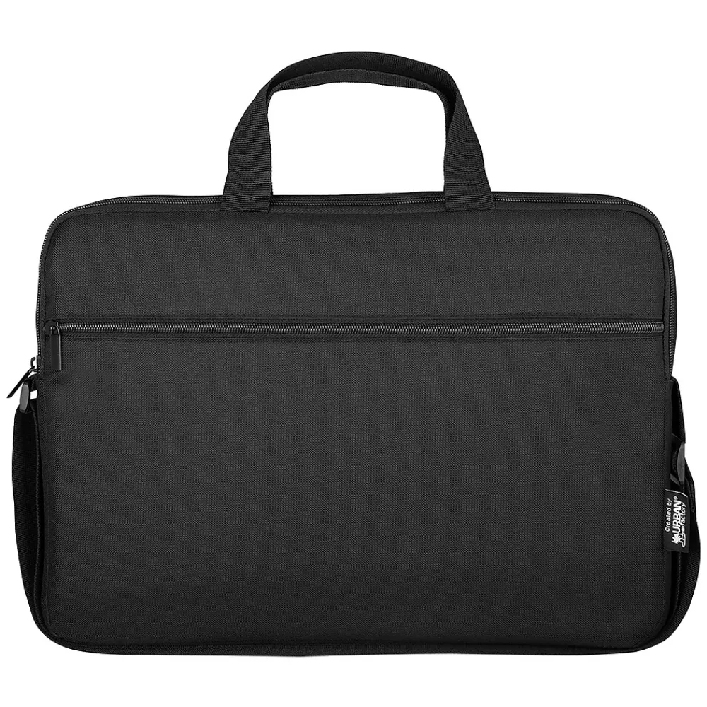 Laptop Bags|Urban Factory NYLEE 15.6" Polyester Water Resistant Laptop Bag, Black, 20/Pack (KIT15UBFX20PKSTP)