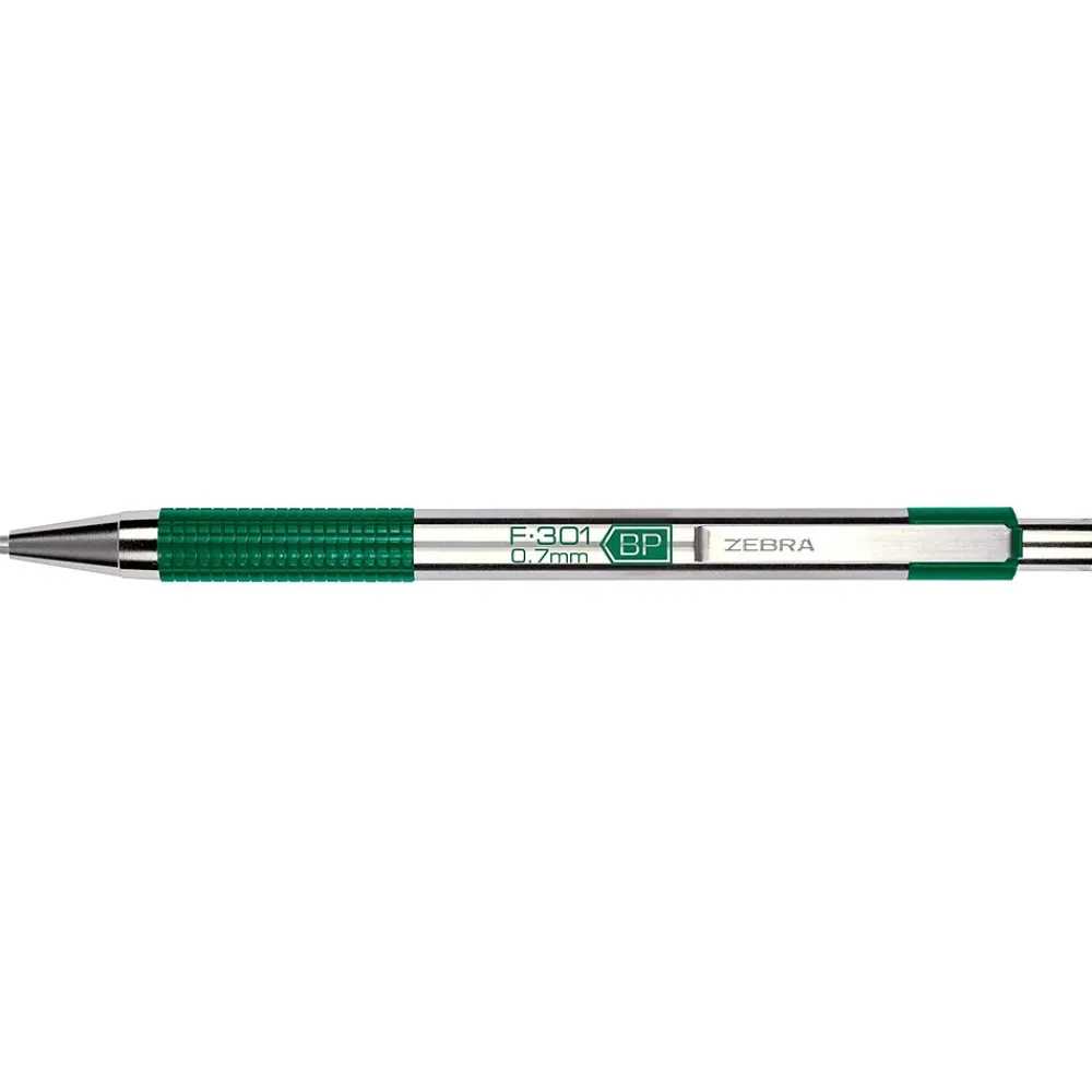 Pens|Zebra F-301 Retractable Ballpoint Pen, Fine Point, 0.7mm, Assorted Ink, 4 Pack (27174)