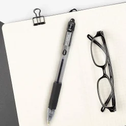 Pens|Zebra Z-Grip Retractable Ballpoint Pens, Medium Point, 1.0mm, Black Ink, 24/Pack (12221)